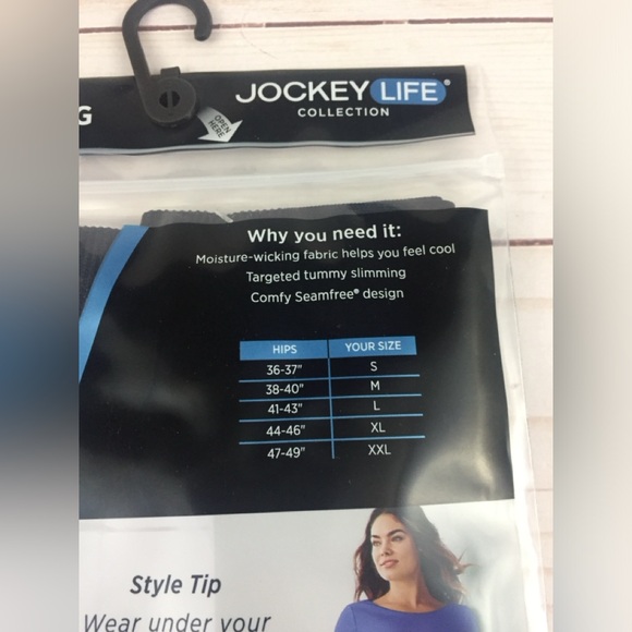 Jockey Life Collection Slimming Cool Touch Short in Black Size Large NEW - Picture 4 of 4